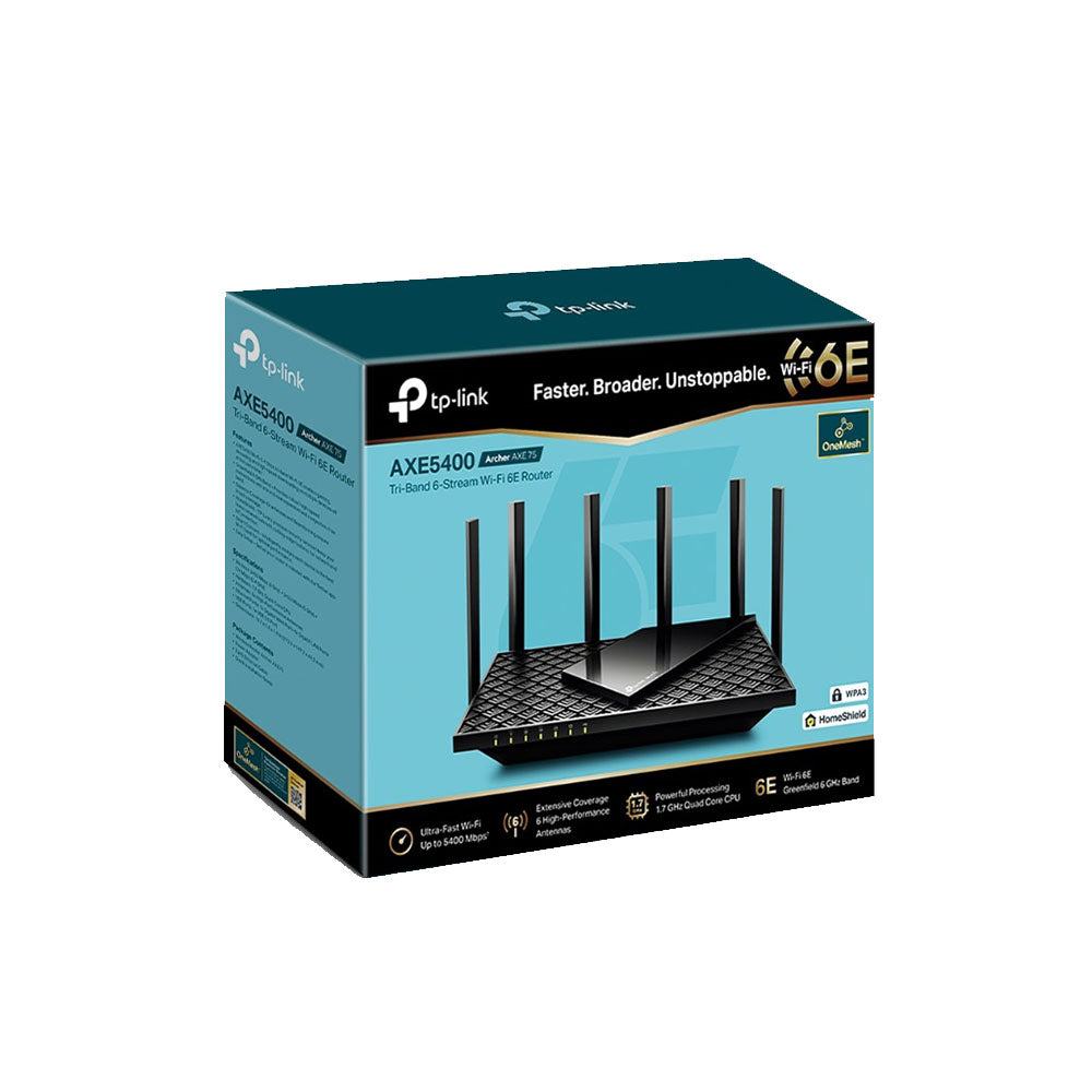 Tp-Link Archer AXE75 AXE5400 Tri-Band Gigabit Wi-Fi 6E Router Tp-Link Archer AXE75 AXE5400 Tri-Band Gigabit Wi-Fi 6E Router